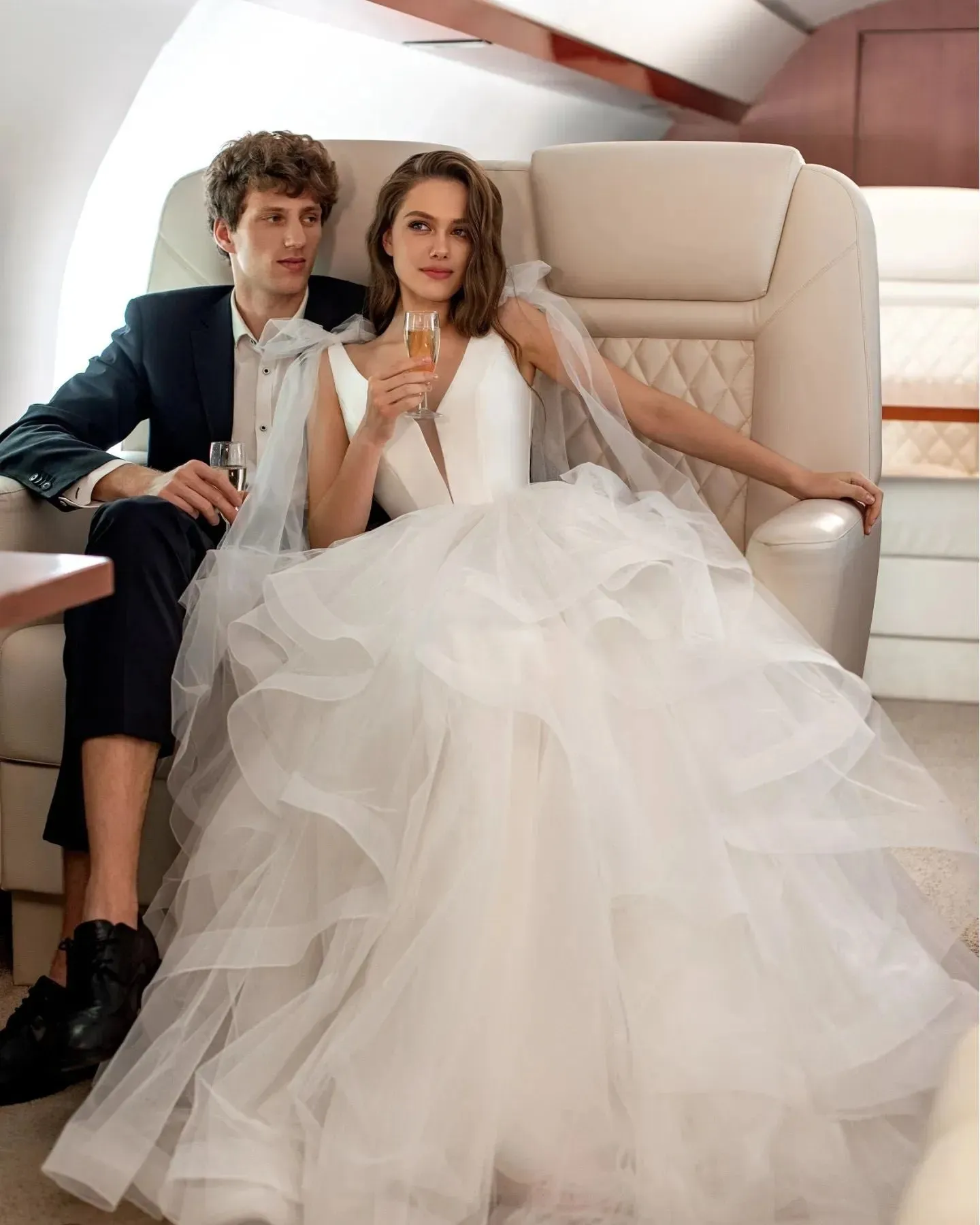 Guest Wedding Party Dress Simple and Romantic Wedding Dress Formal Occasion Dresses Novias Ball Gown Robe Bride Holiday