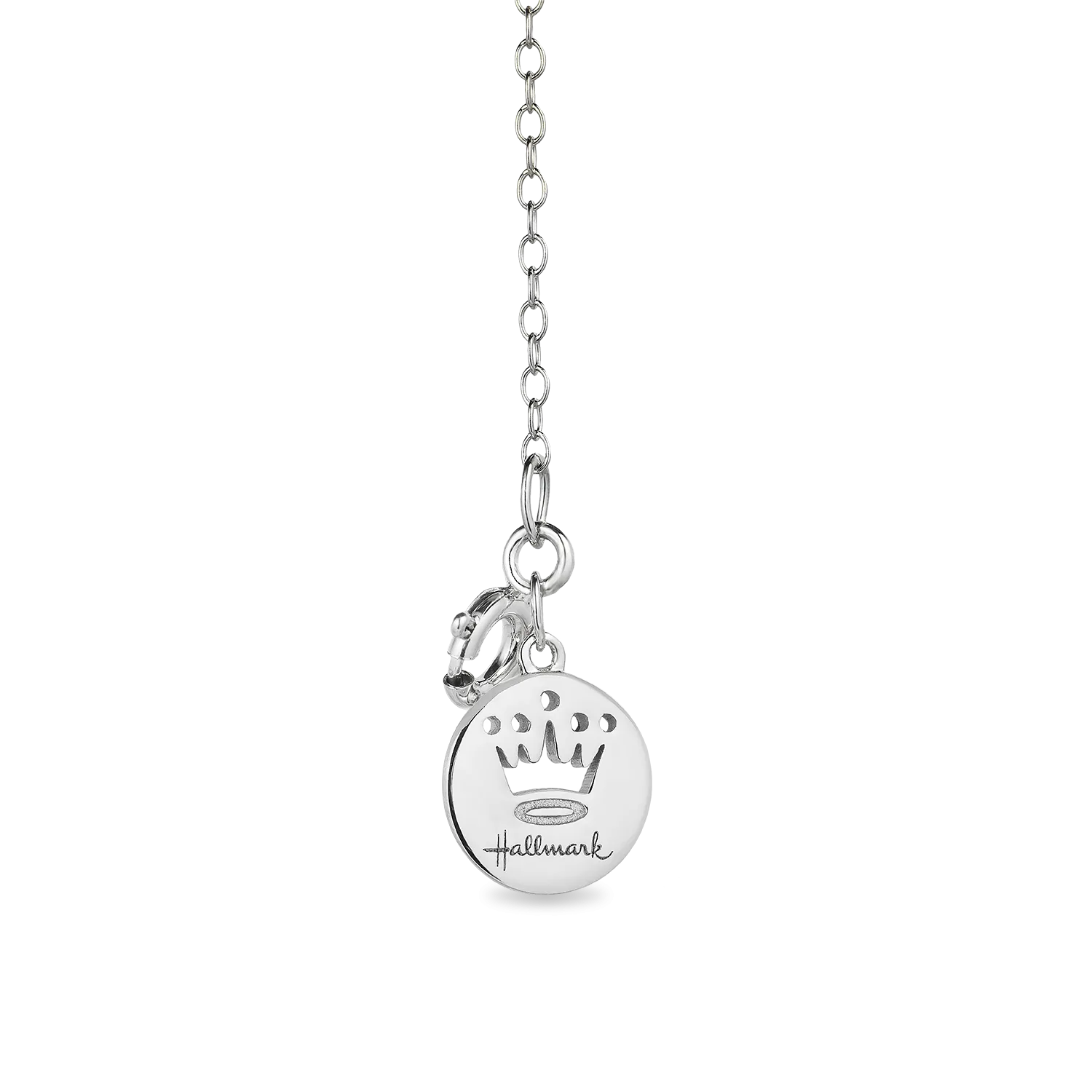 Hallmark Fine Jewelry Precious Lace Key Pendant in Sterling Silver with Diamonds