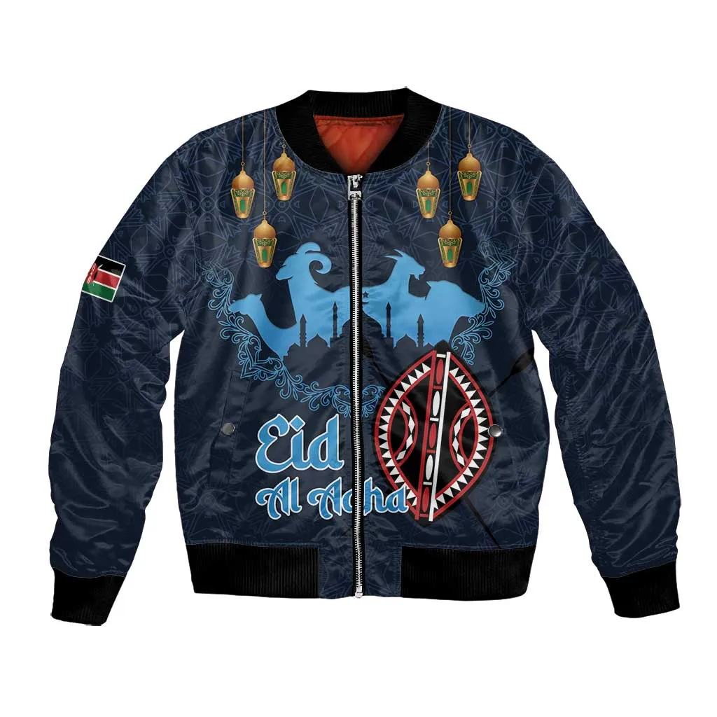 Happy Eid Al-Adha Bomber Jacket Kenya Mubarak LT15