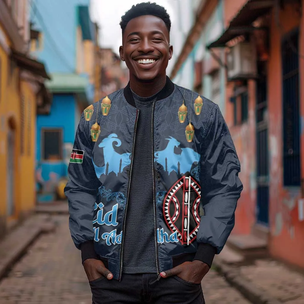 Happy Eid Al-Adha Bomber Jacket Kenya Mubarak LT15