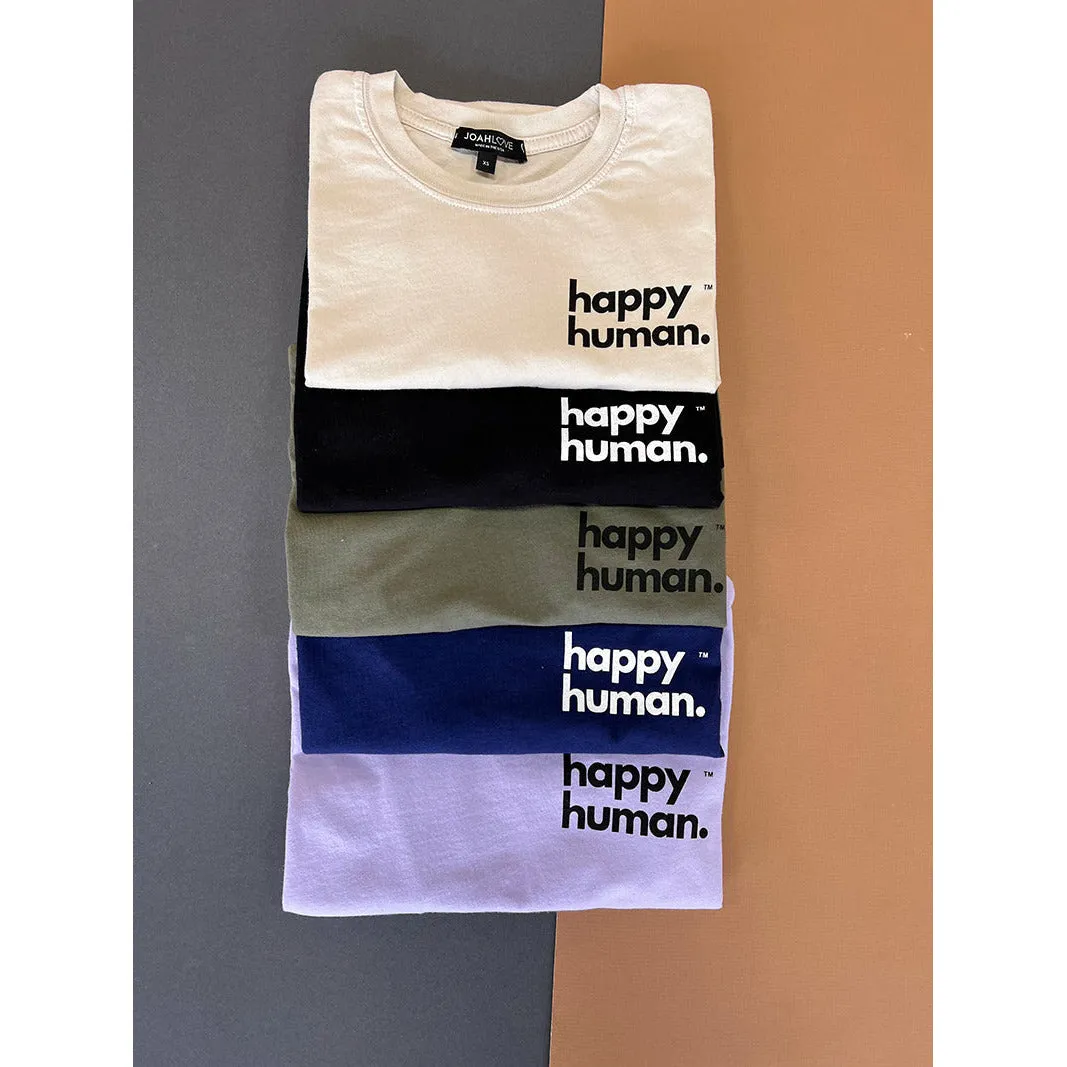 Happy Human Hipster Tee | Navy | Women & Youth size 8-16