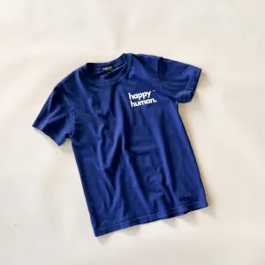 Happy Human Hipster Tee | Navy | Women & Youth size 8-16