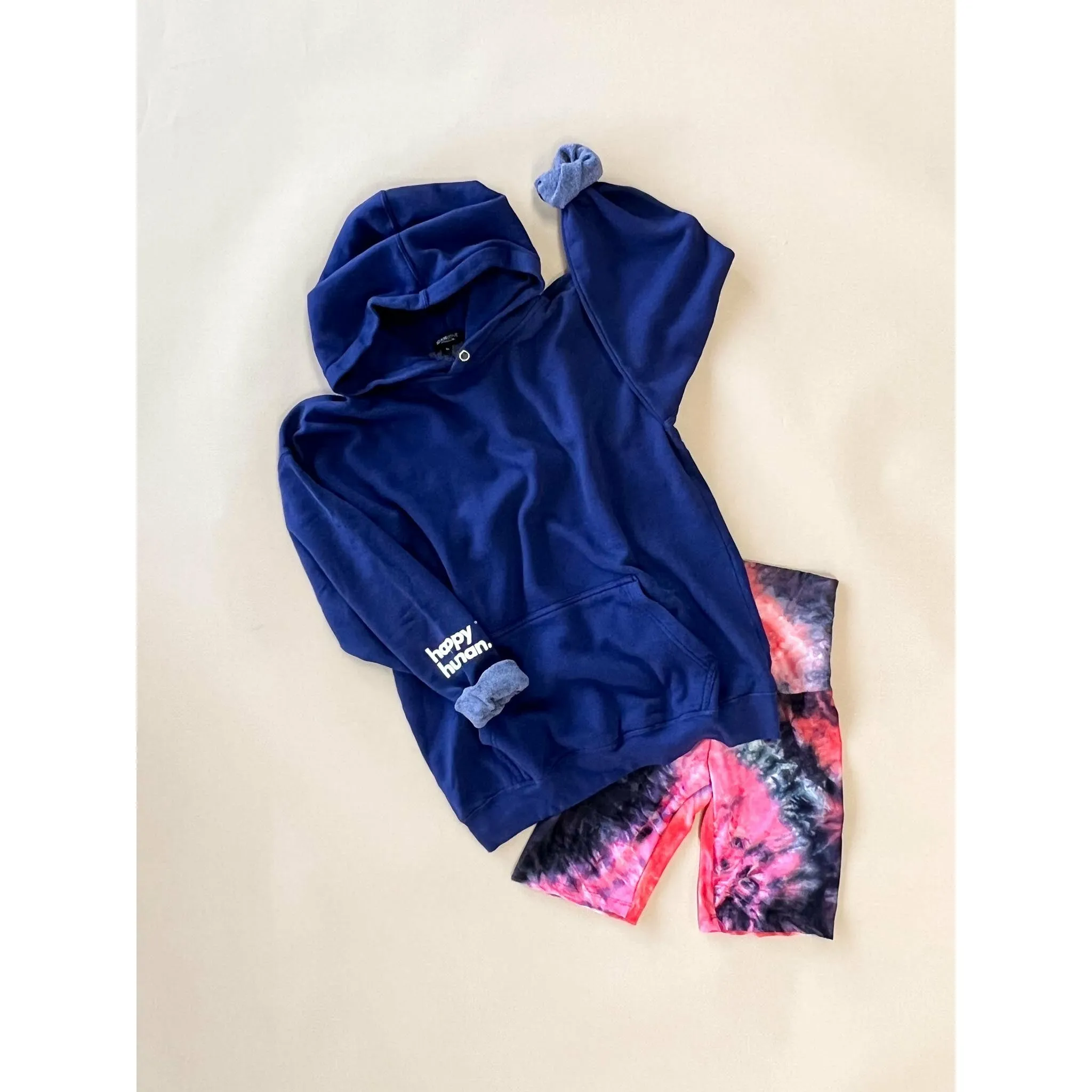 Happy Human Hoodie | Navy | Adult