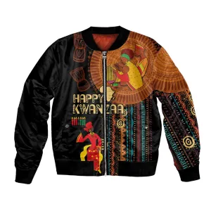 Happy Kwanzaa African Bomber Jacket - Tribal Pattern LT03