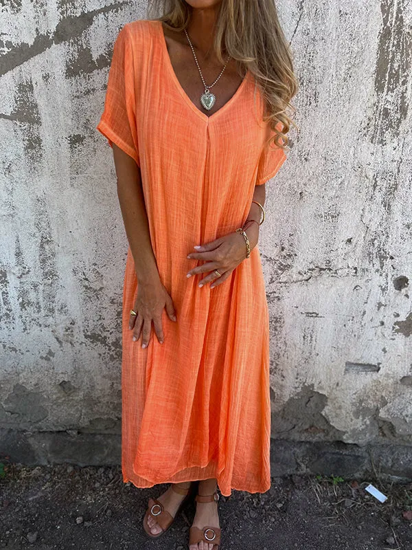 Helena® | V-Neck Maxi Dress