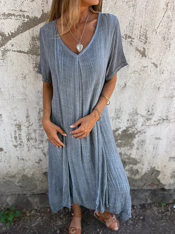 Helena® | V-Neck Maxi Dress