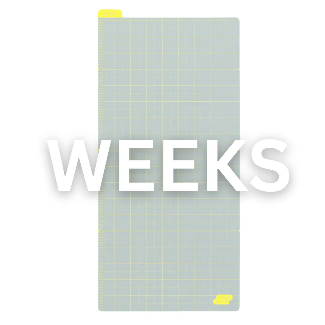 [Hobonichi Pencil Board] Ice Gray x Yellow (3 sizes)
