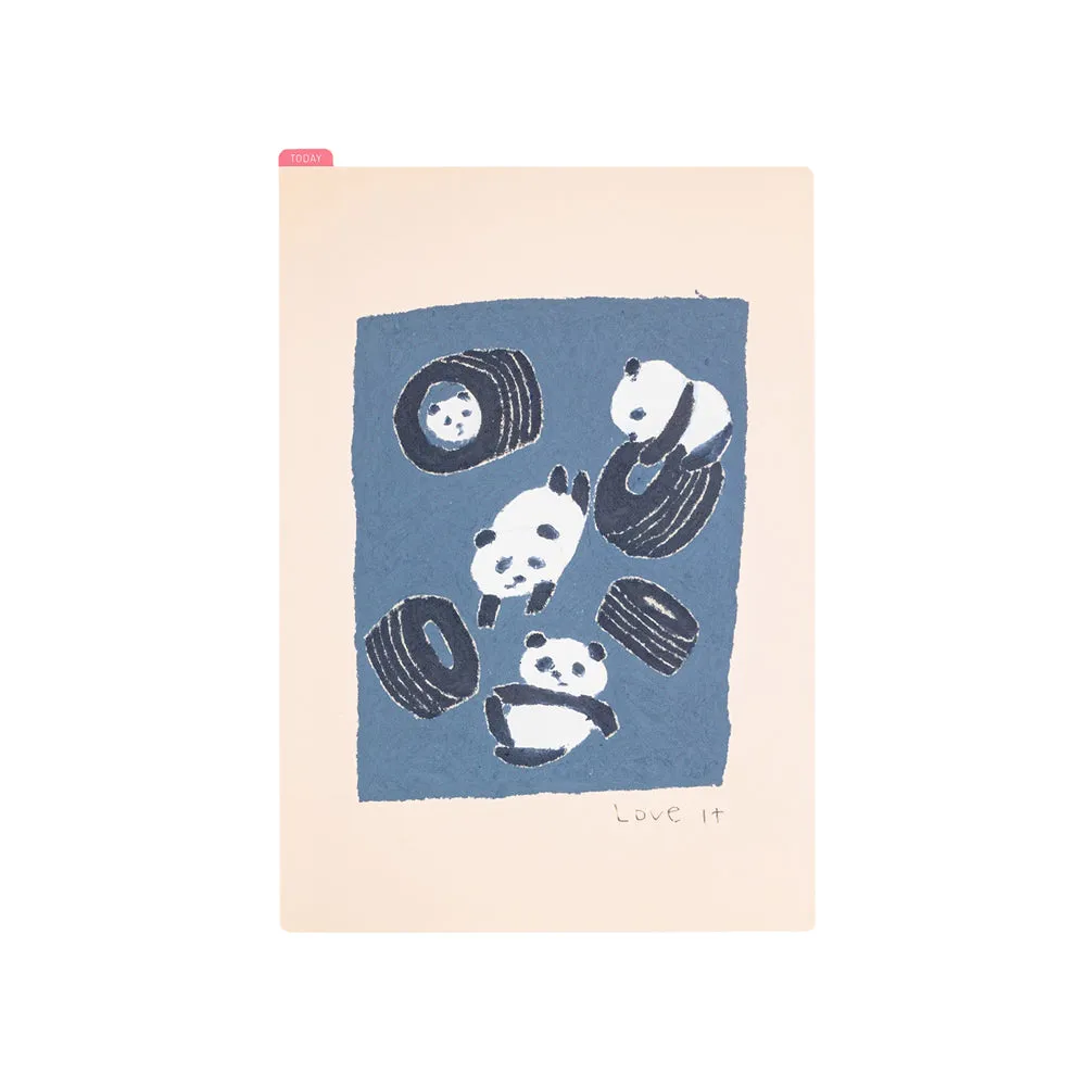 [Hobonichi Pencil Board] Jin Kitamura Love it Panda (A5)