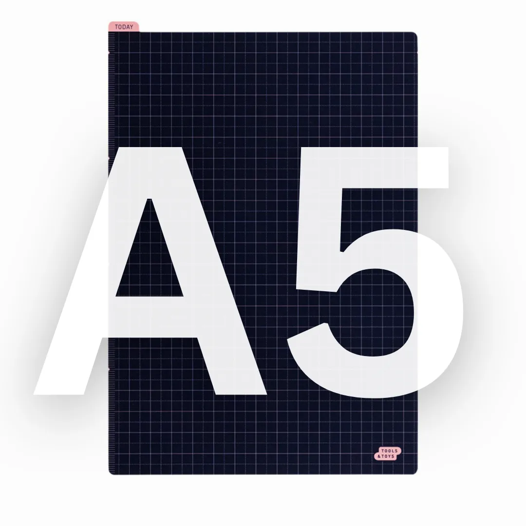 [Hobonichi Pencil Board] Navy x Pink (3 sizes)