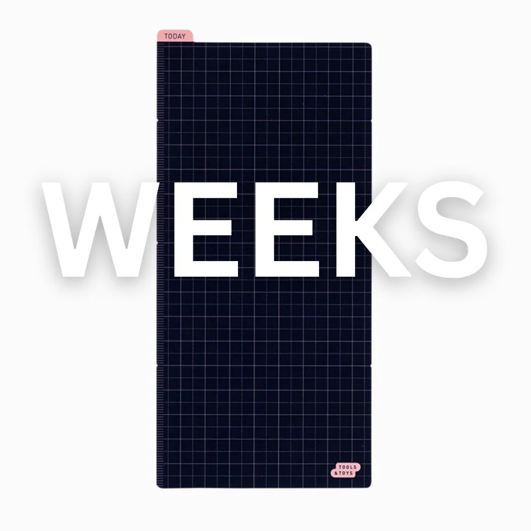 [Hobonichi Pencil Board] Navy x Pink (3 sizes)