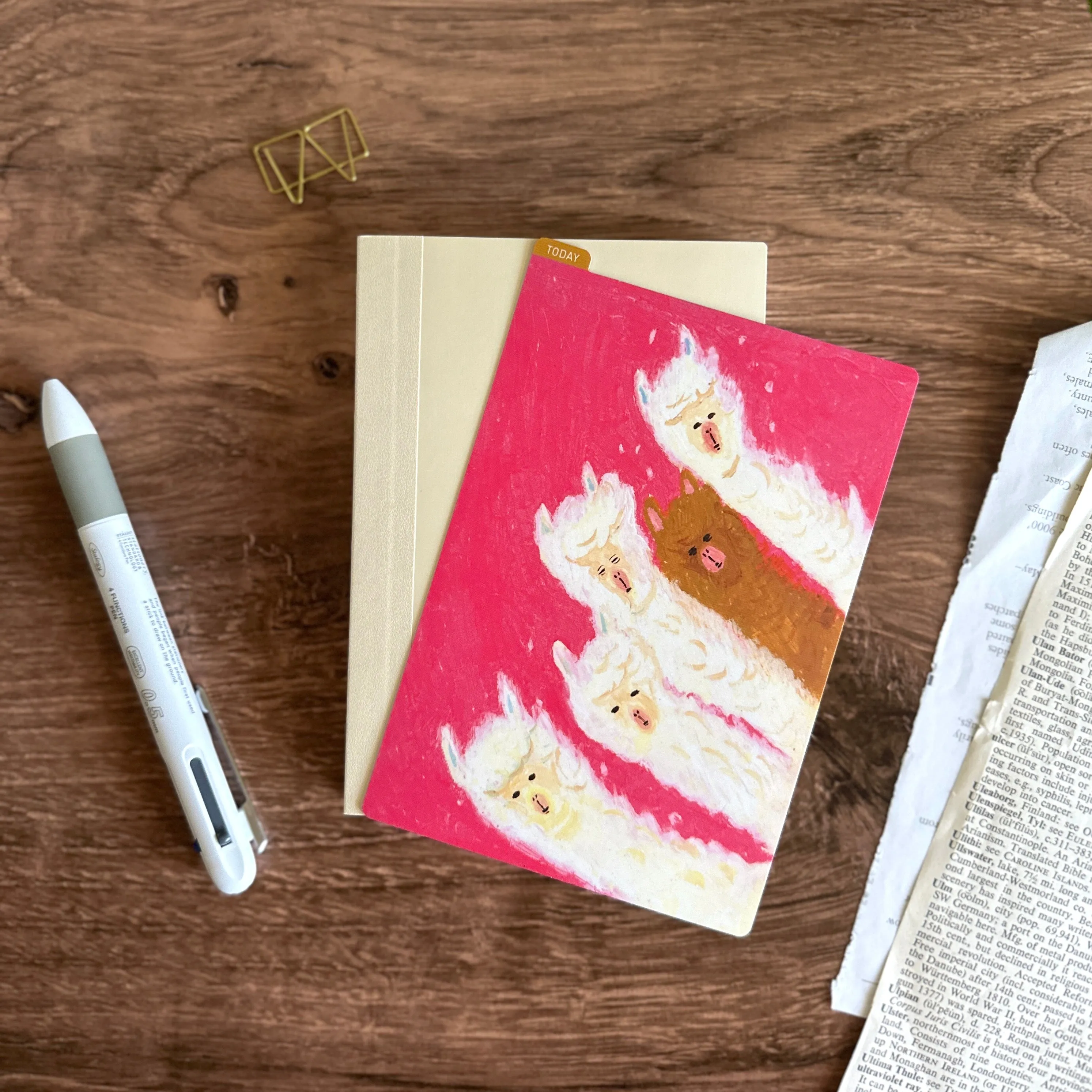 [Hobonichi Pencil Board] Upwind Alpacas (A6)