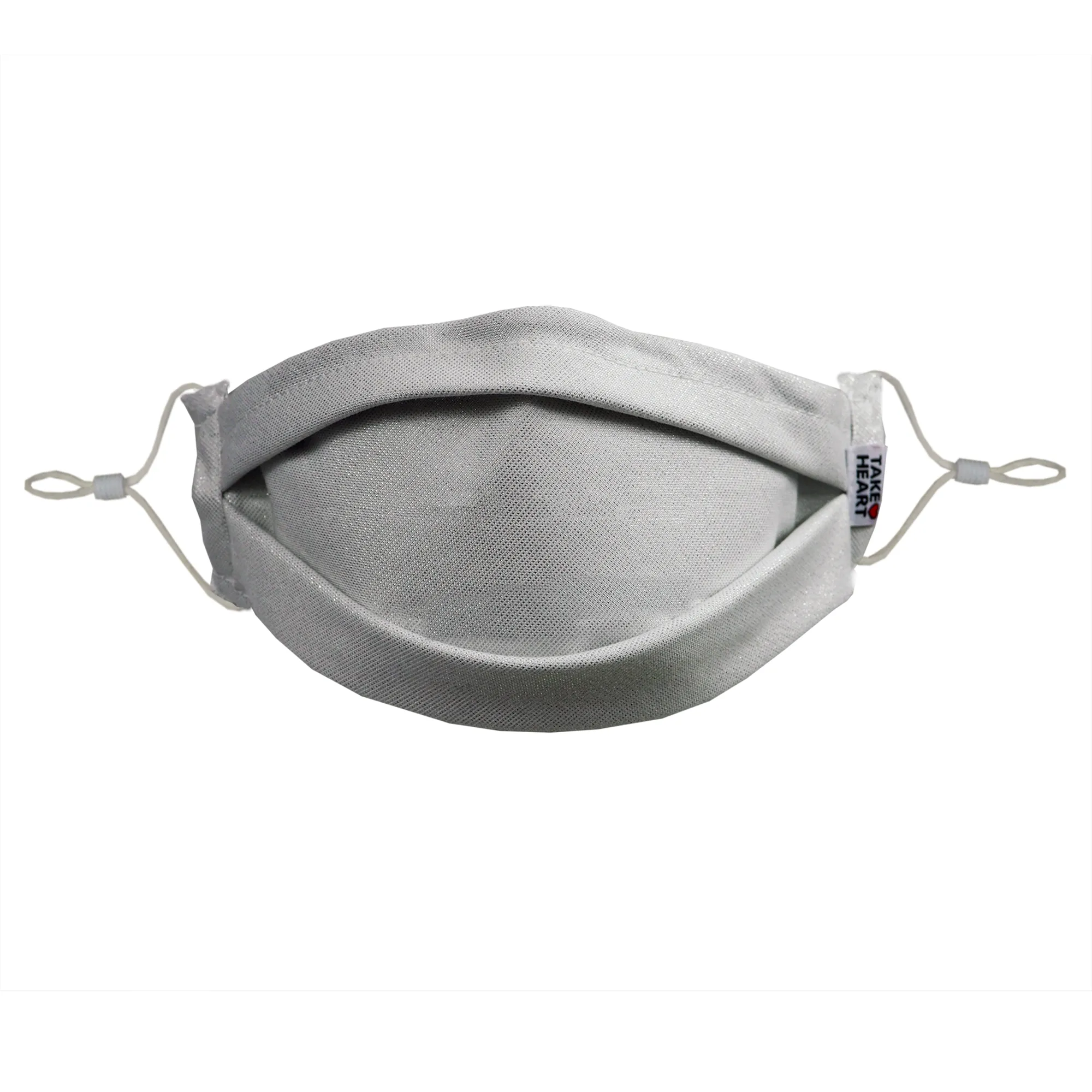 'Ice' Silver Metallic Face Mask