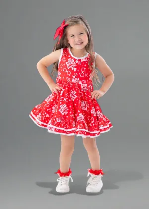 In My Swiftie Era Dress in Red