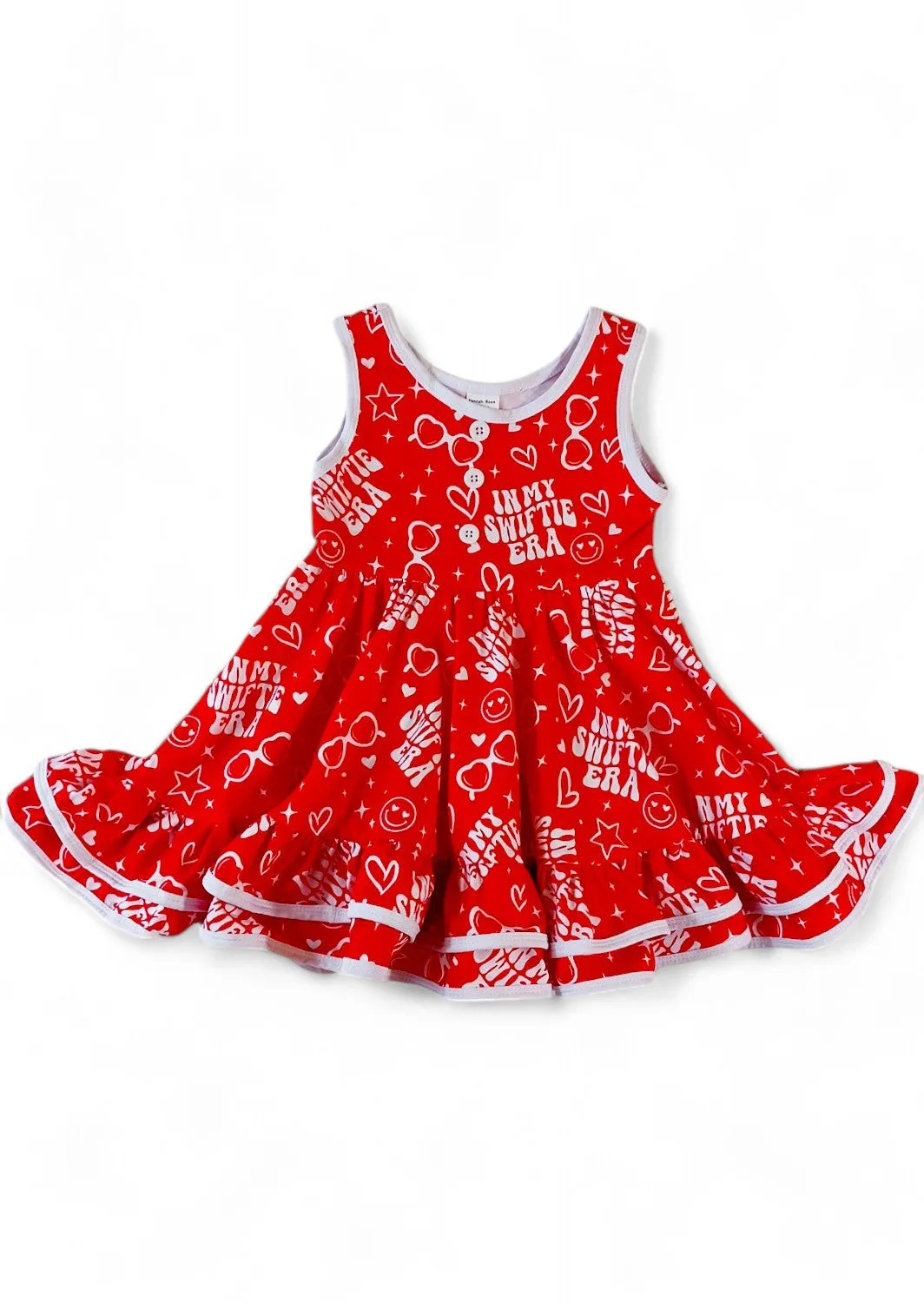 In My Swiftie Era Dress in Red
