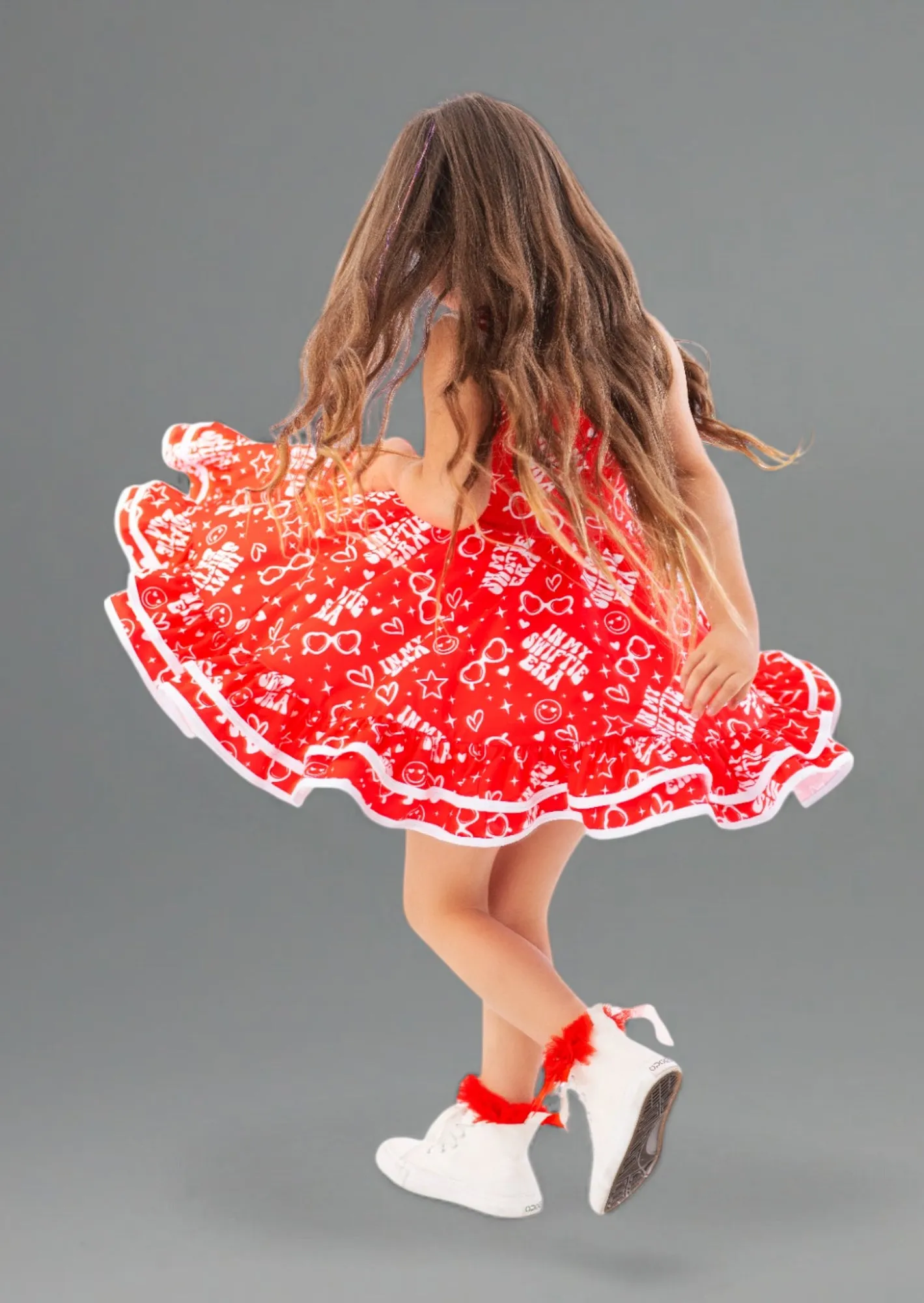 In My Swiftie Era Dress in Red
