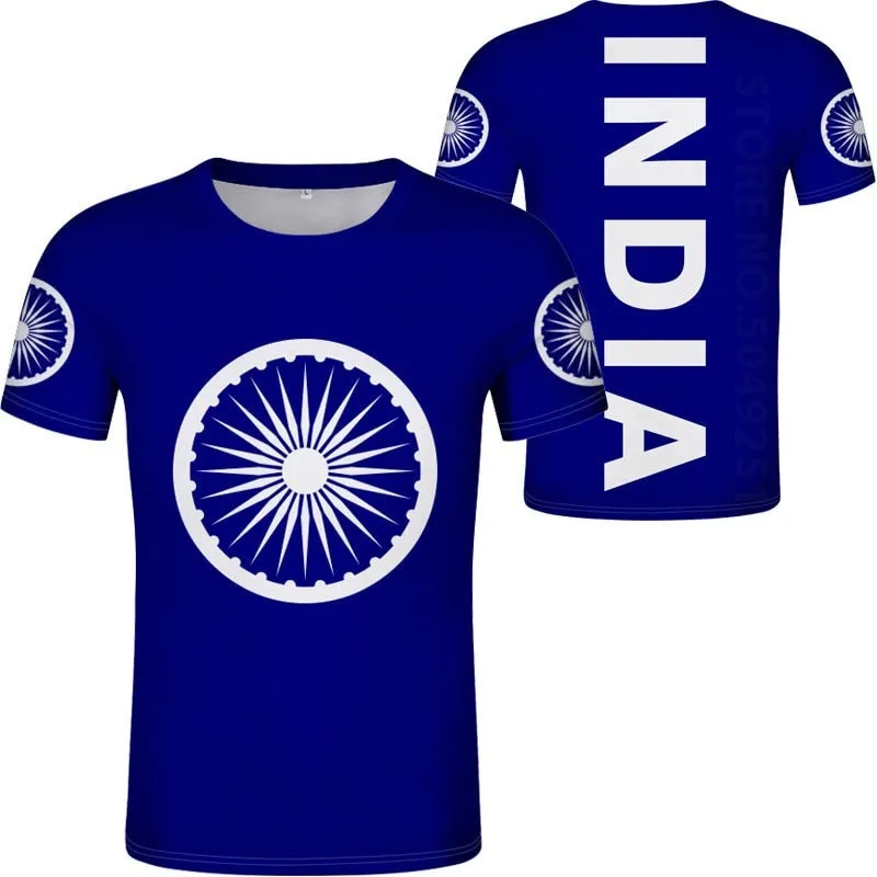 India Flag 3D Print Oversized T Shirt