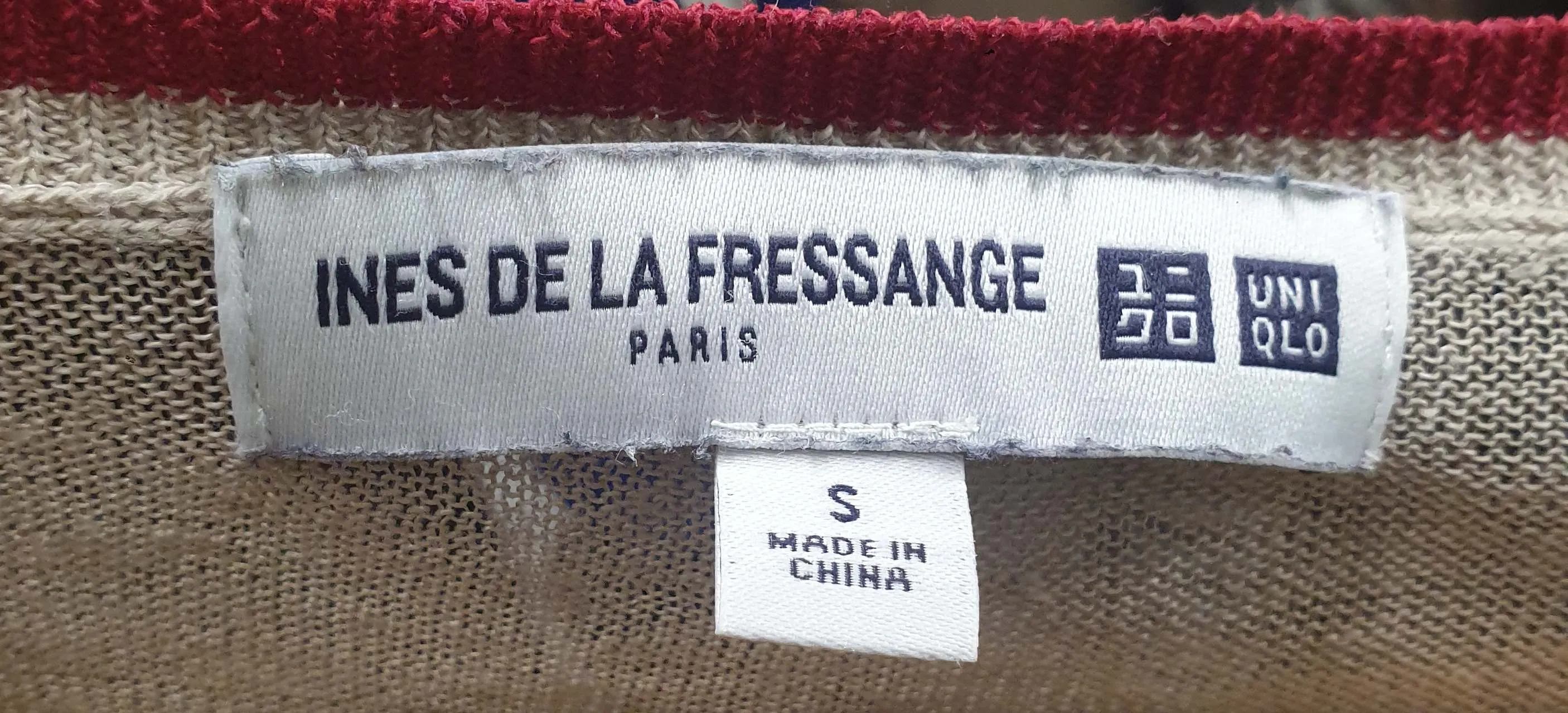Ines De La Fressange   Uniqlo striped linen top size S