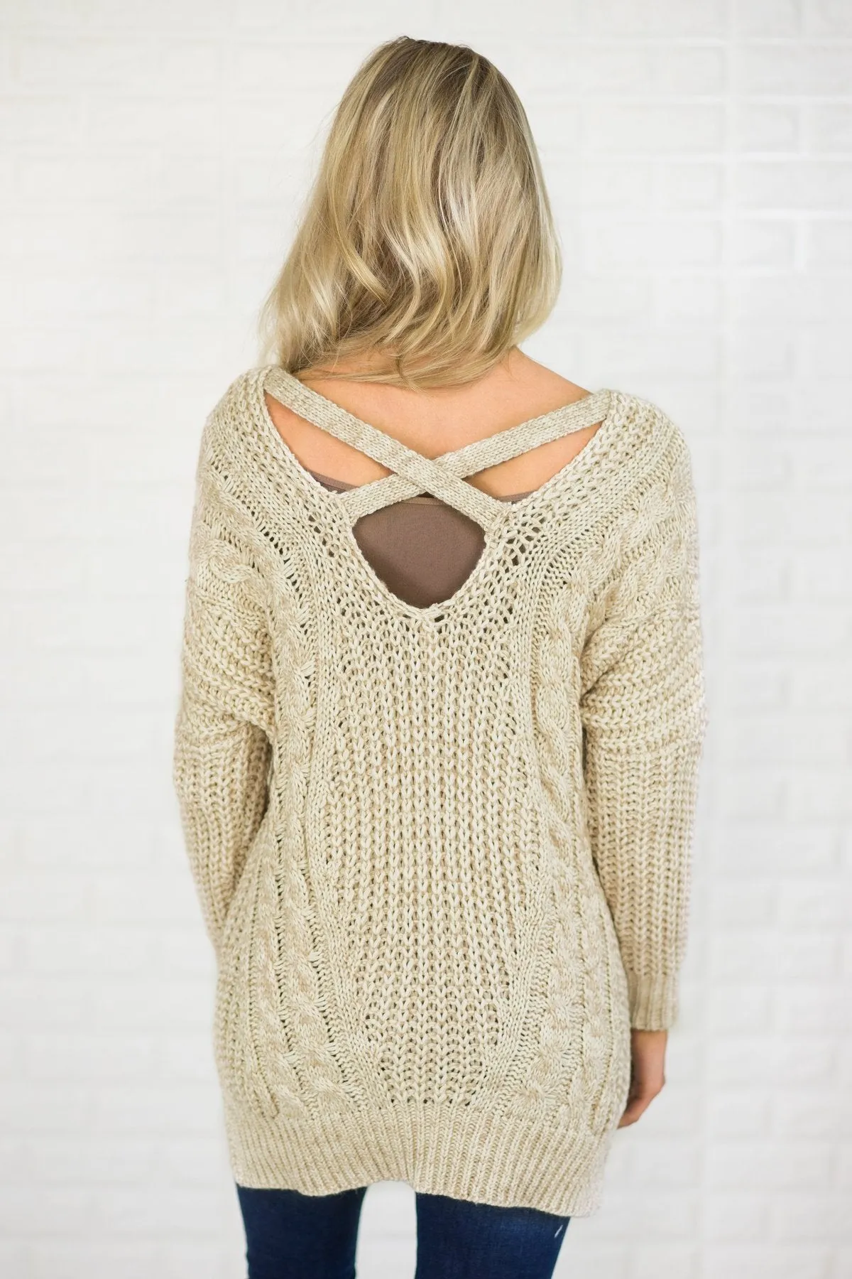 Isn't it Funny Cream Sweater