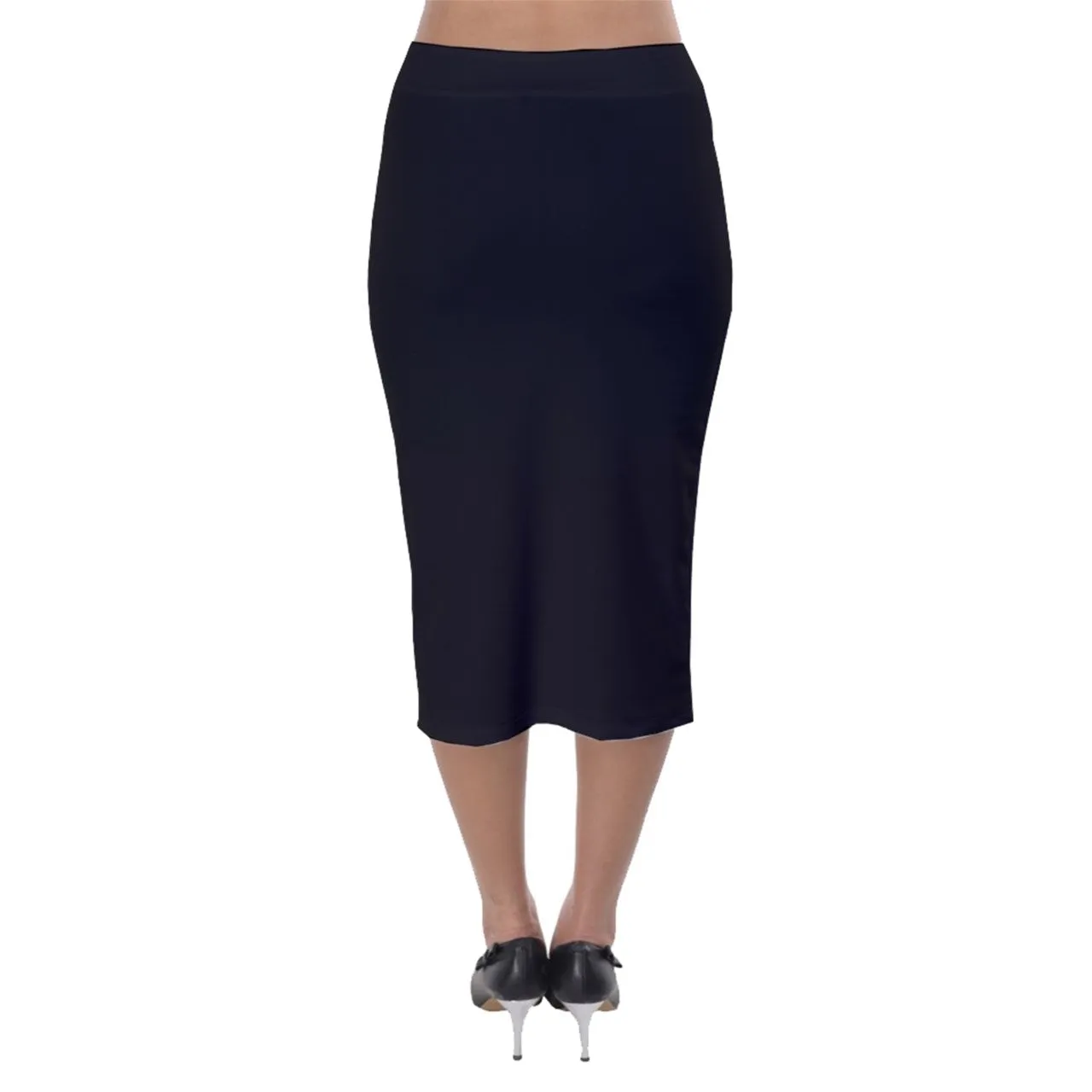 Jackdaw Velvet Midi Pencil Skirt