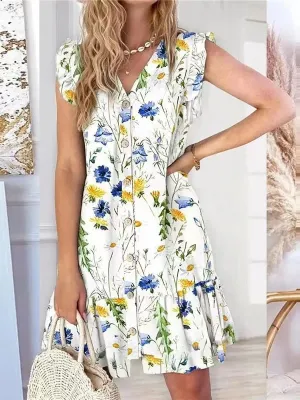 Jovie - Printed Casual Dress for Women