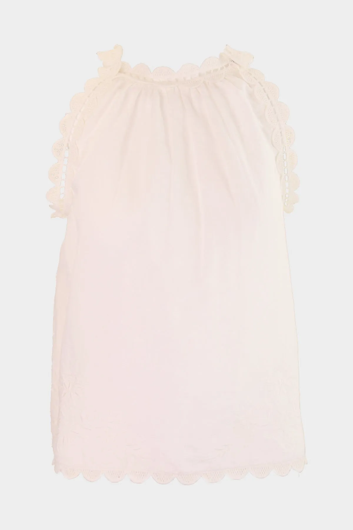 June Sleeveless Top in Ivory