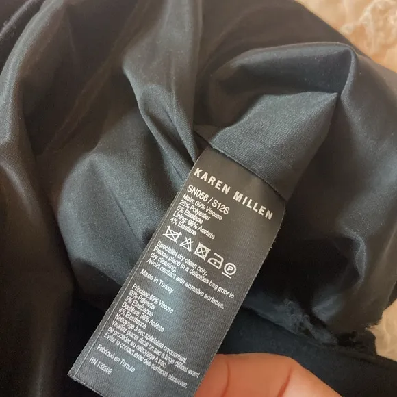 Karen Millen  Black Pencil Skirt