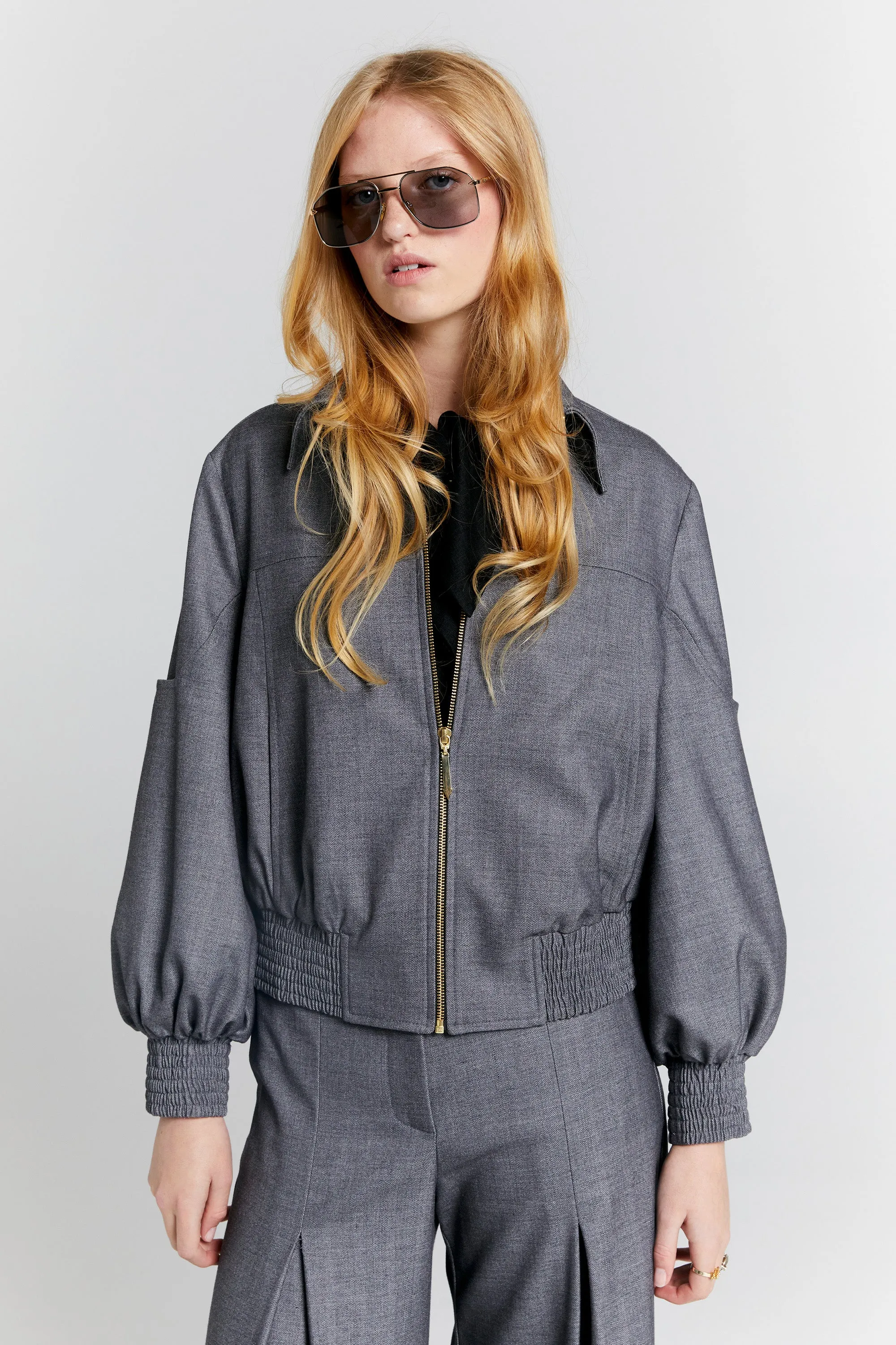 Karen Walker Rider Bomber Jacket // Charcoal