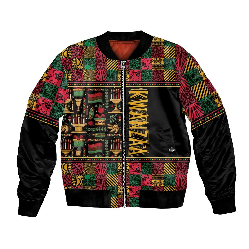 Kwanzaa African Pattern Bomber Jacket LT01