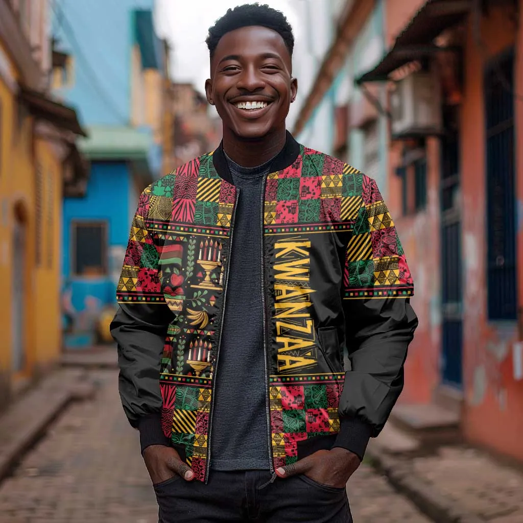Kwanzaa African Pattern Bomber Jacket LT01