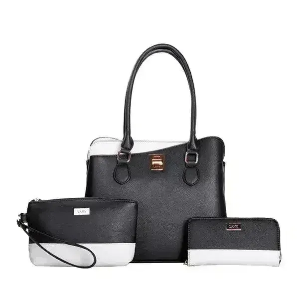 LANY Colorblock Bag Set - 3-Piece Wallet & Pouch | Femstylo