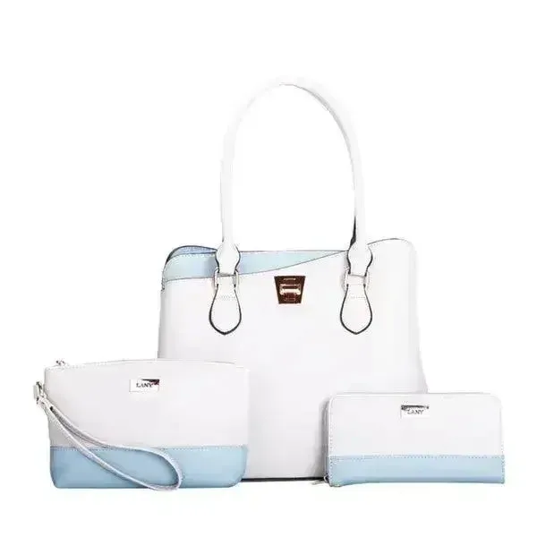 LANY Colorblock Bag Set - 3-Piece Wallet & Pouch | Femstylo