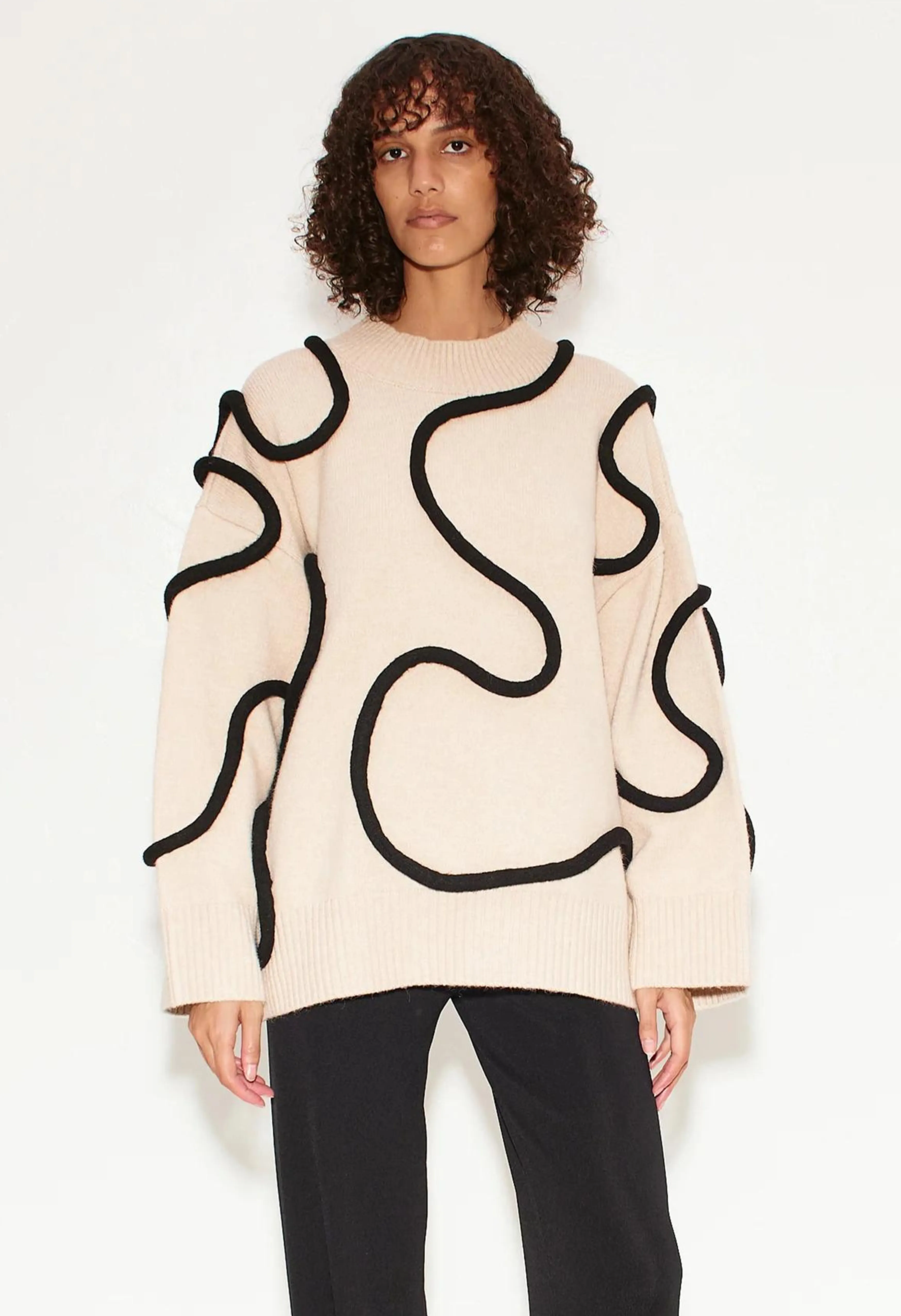 Leigh Squiggle Knit Sweater
