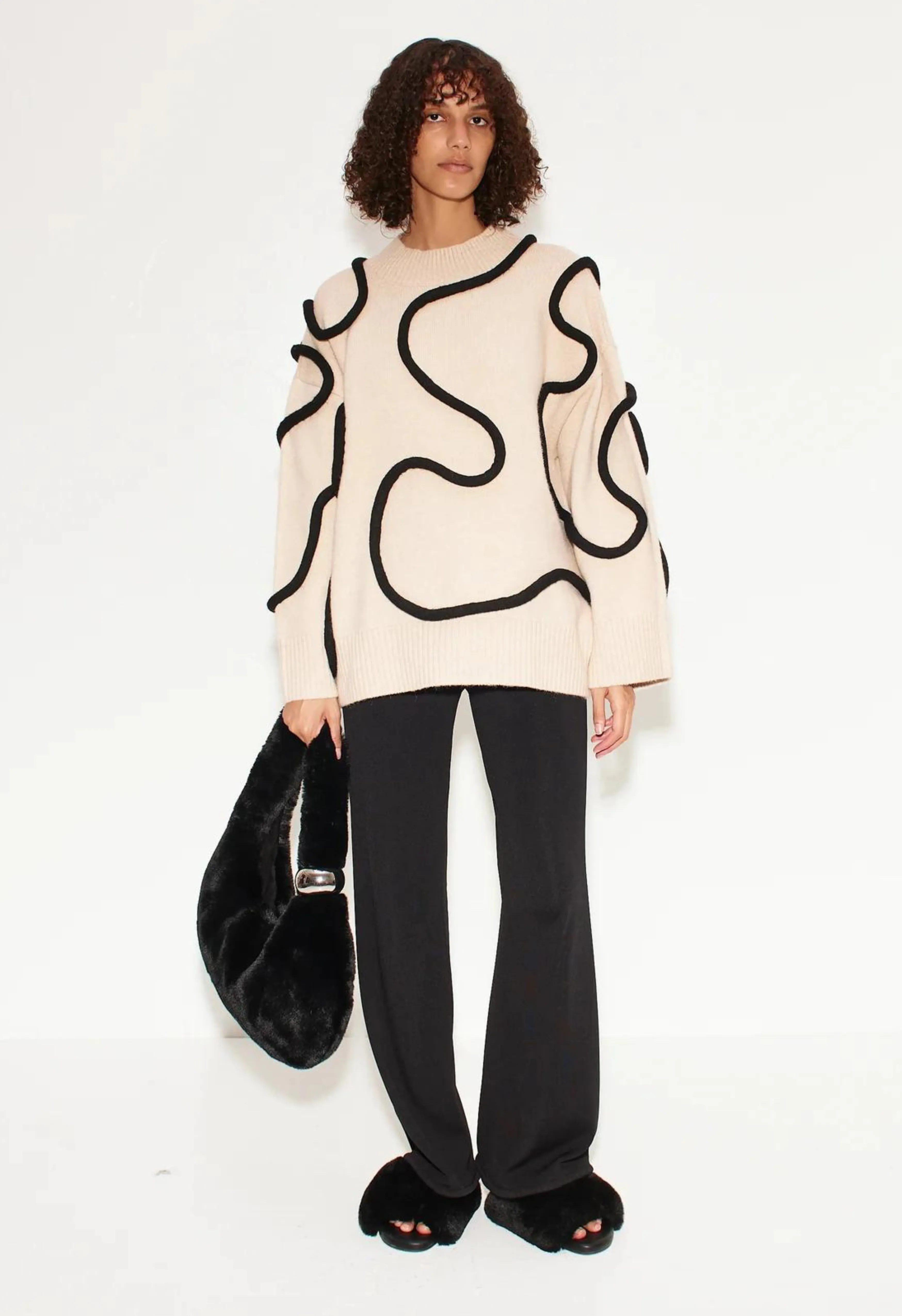 Leigh Squiggle Knit Sweater