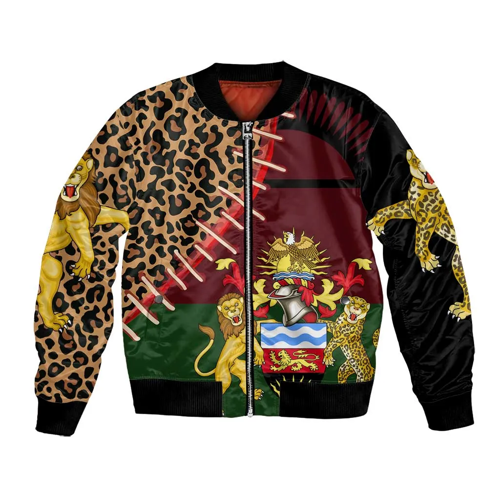 Leopard and Lion Malawi Bomber Jacket Unity and Freedom TS04