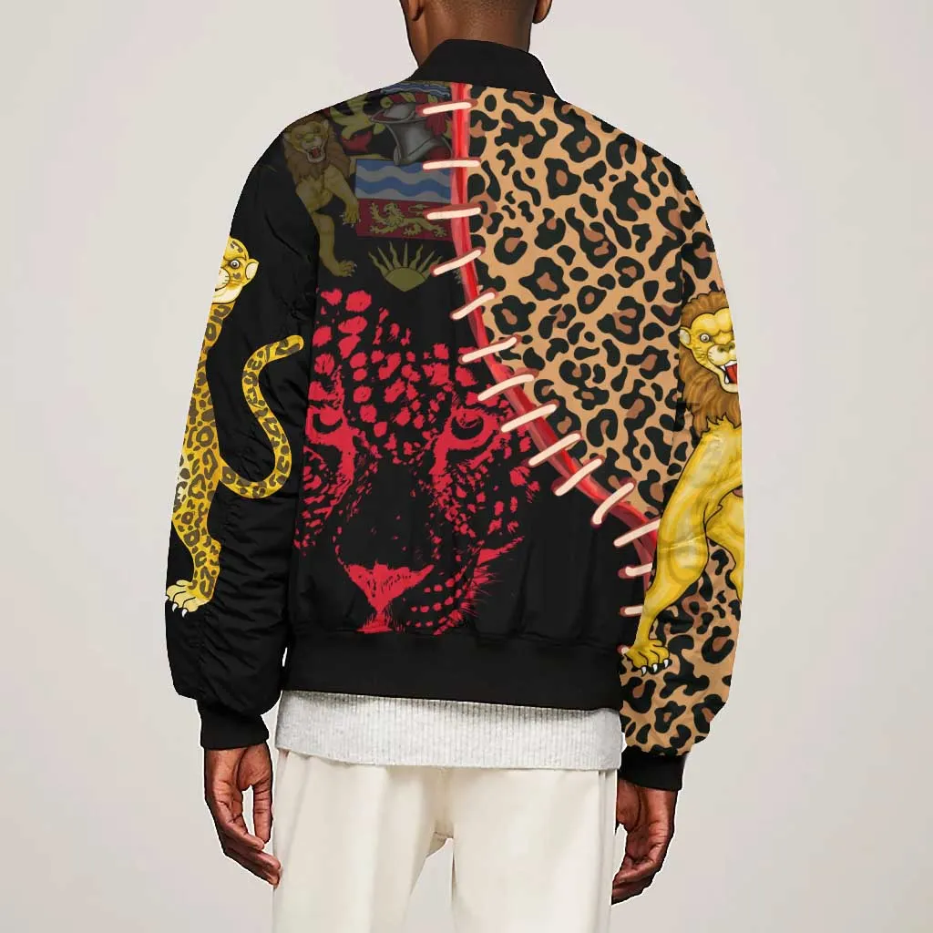 Leopard and Lion Malawi Bomber Jacket Unity and Freedom TS04
