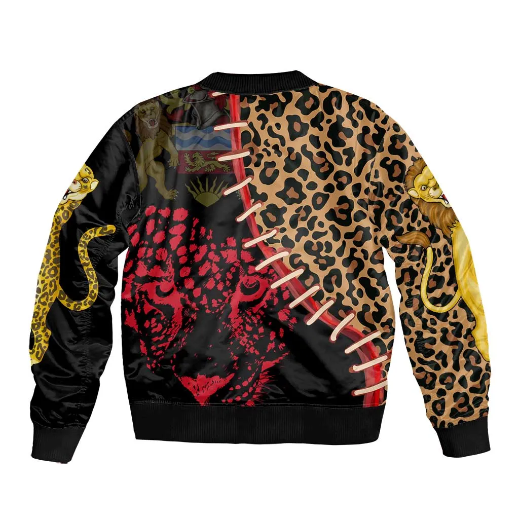 Leopard and Lion Malawi Bomber Jacket Unity and Freedom TS04
