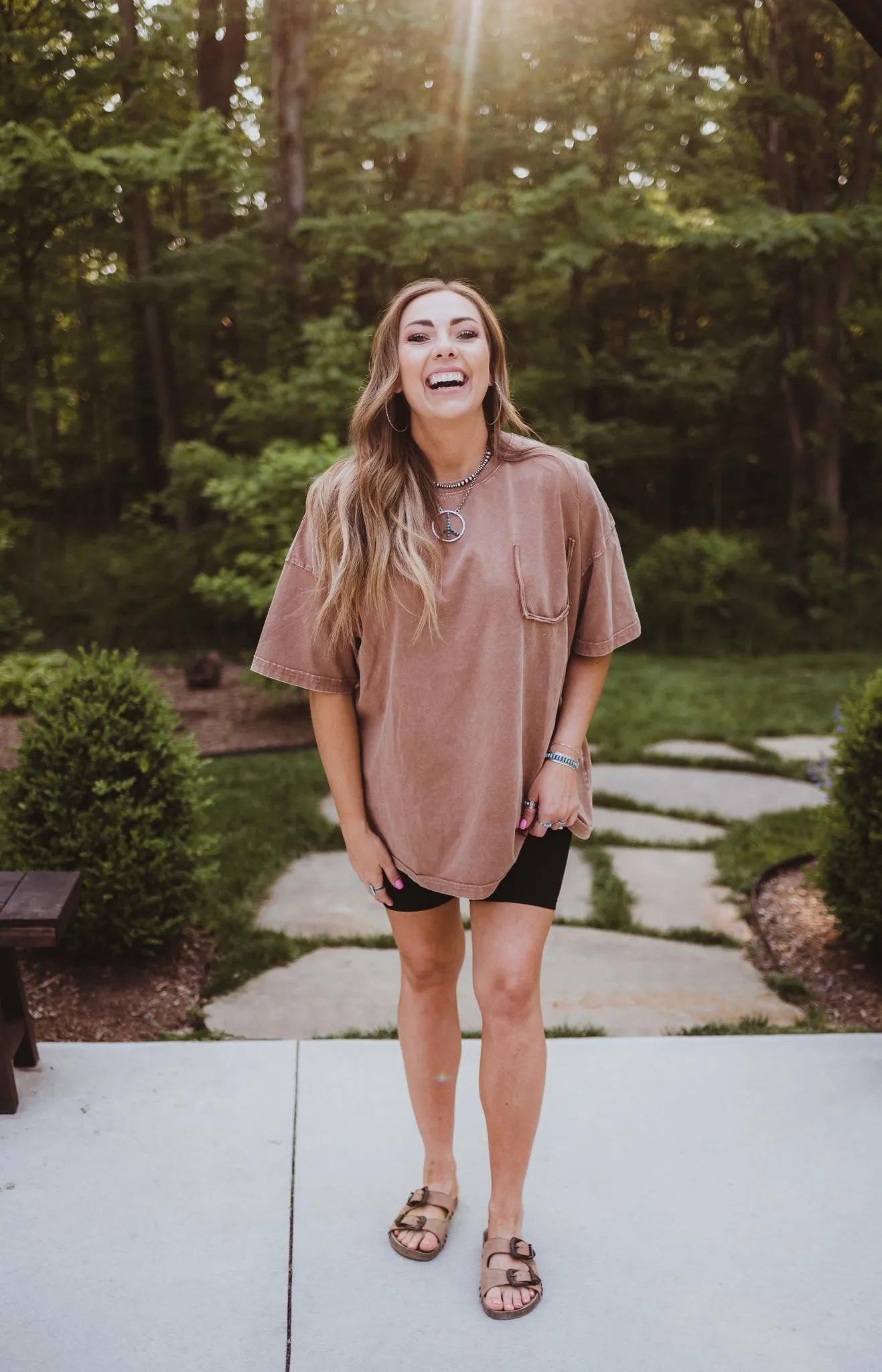 Let's Stay Home Cocoa Mineral Wash Tee