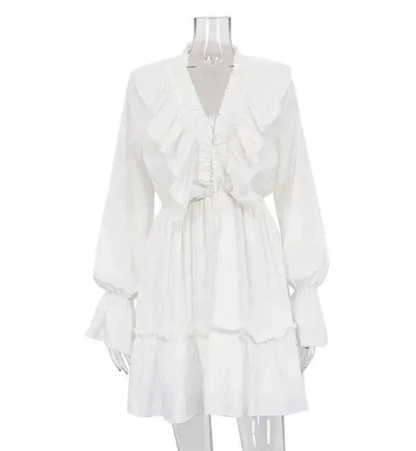 Long Sleeve Ruffle Dress