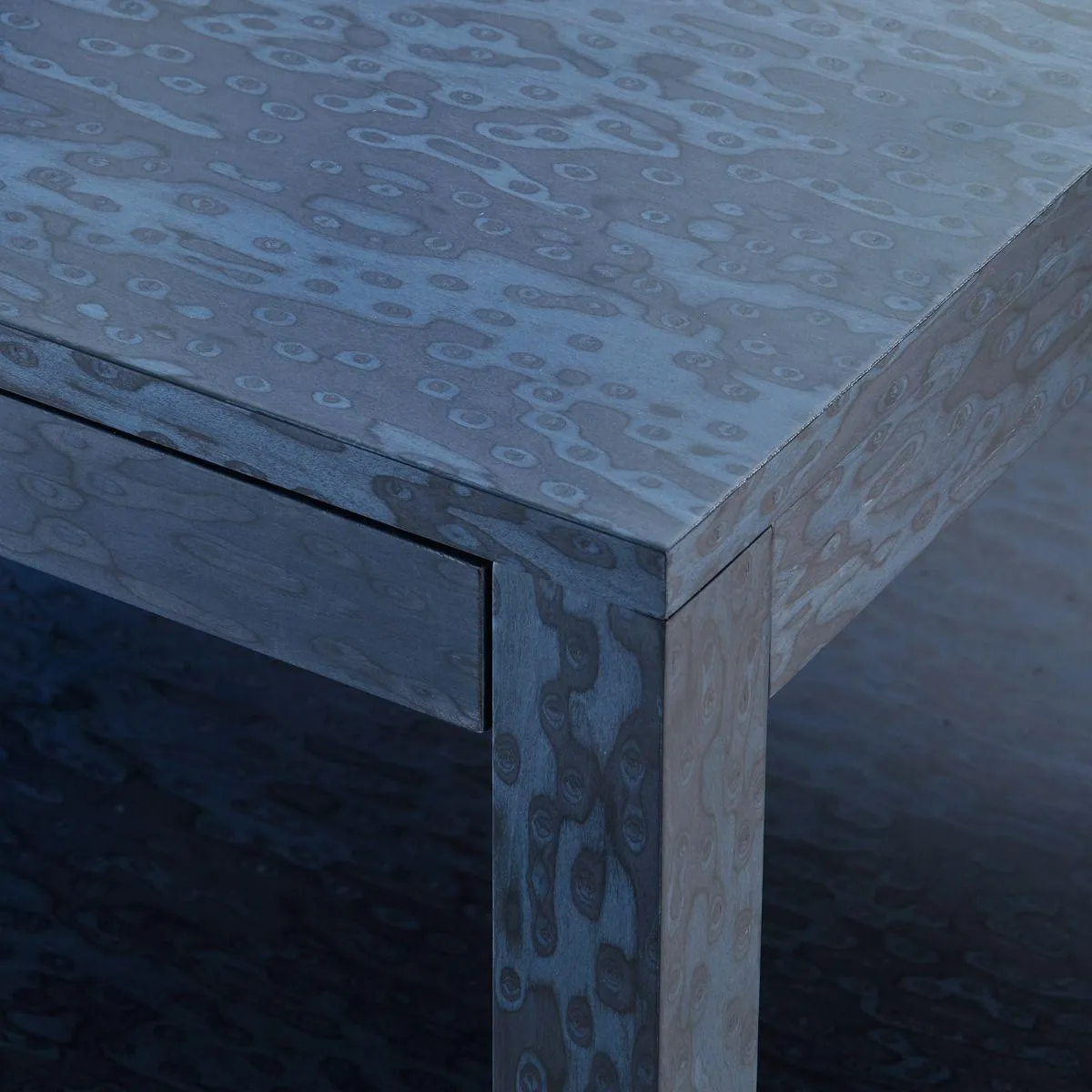 Lugano 1-Drawer Side Table / Deep Navy