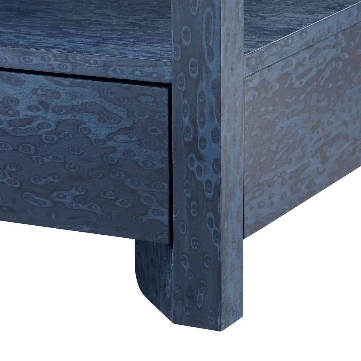 Lugano 1-Drawer Side Table / Deep Navy