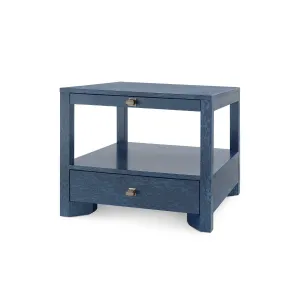 Lugano 1-Drawer Side Table / Deep Navy