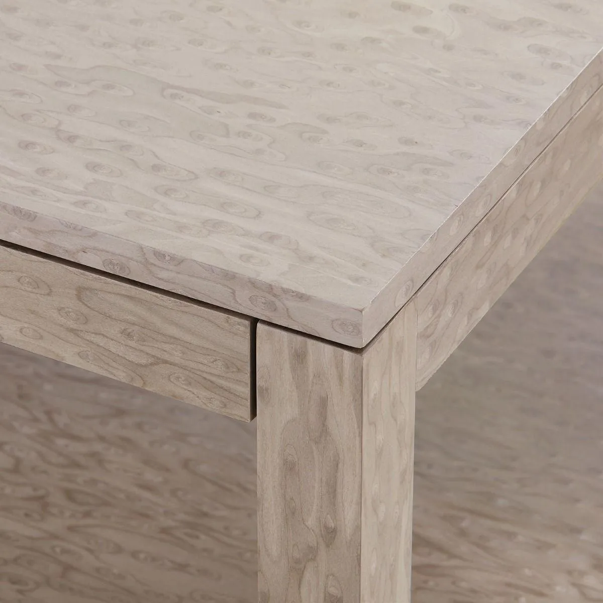 Lugano 1-Drawer Side Table / Taupe Gray