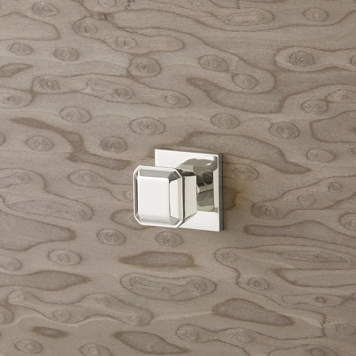 Lugano 1-Drawer Side Table / Taupe Gray