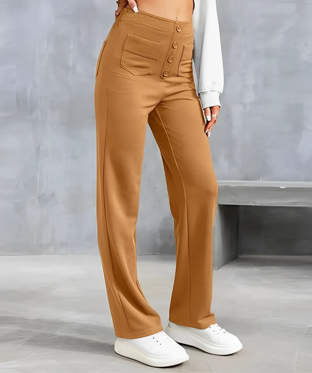 Lupicina® | High Waist Elastic Casual Trousers