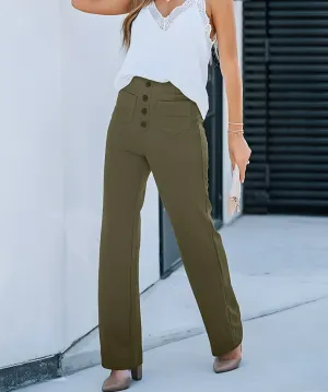 Lupicina® | High Waist Elastic Casual Trousers