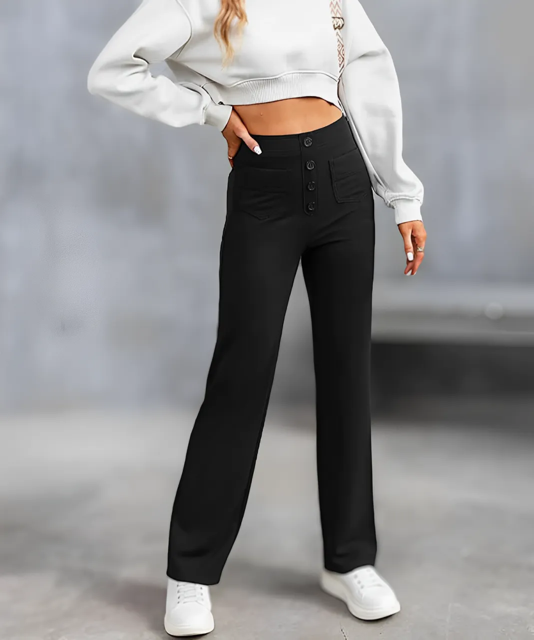 Lupicina® | High Waist Elastic Casual Trousers