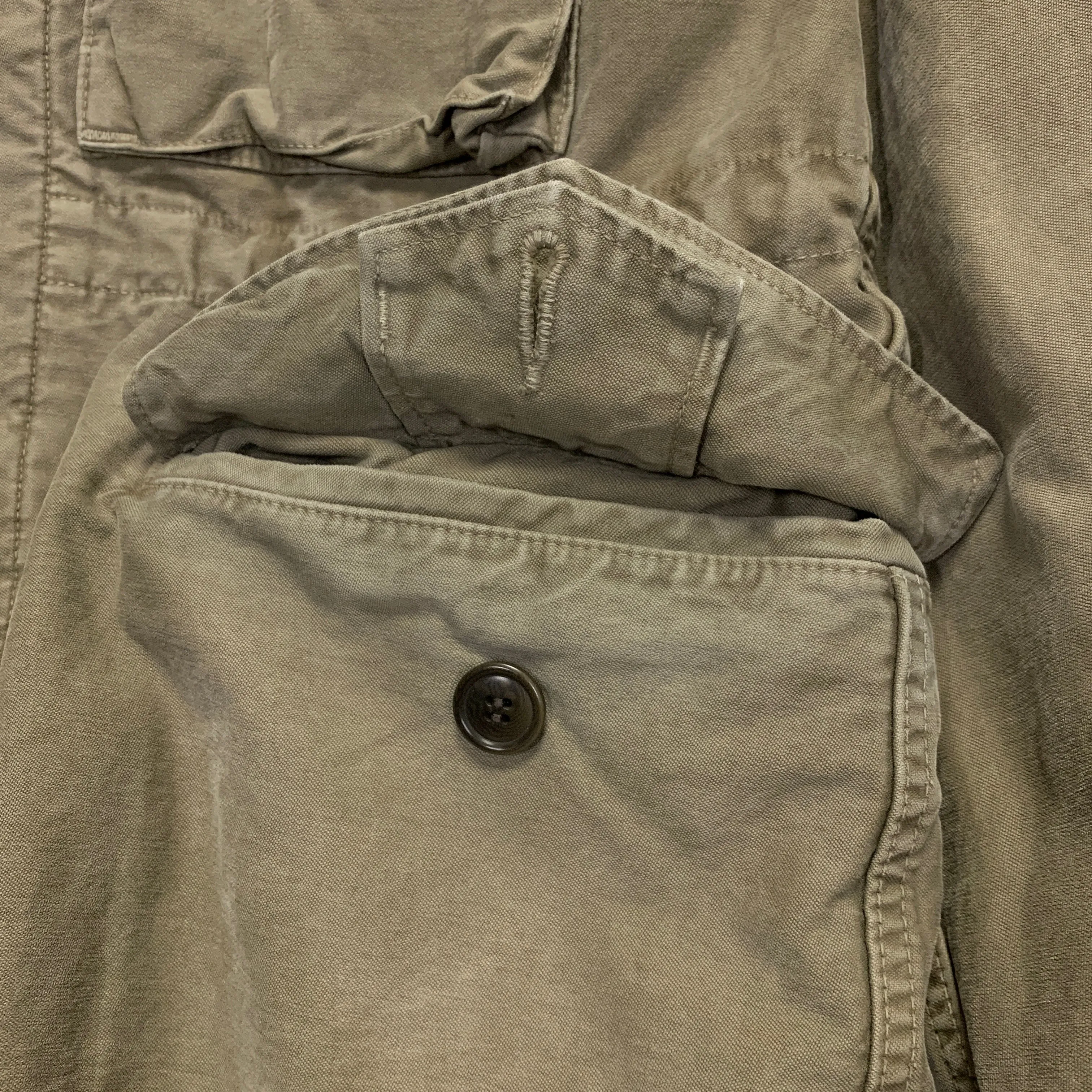[M] Visvim 15SS Achse Jacket Dmgd Chino Olive