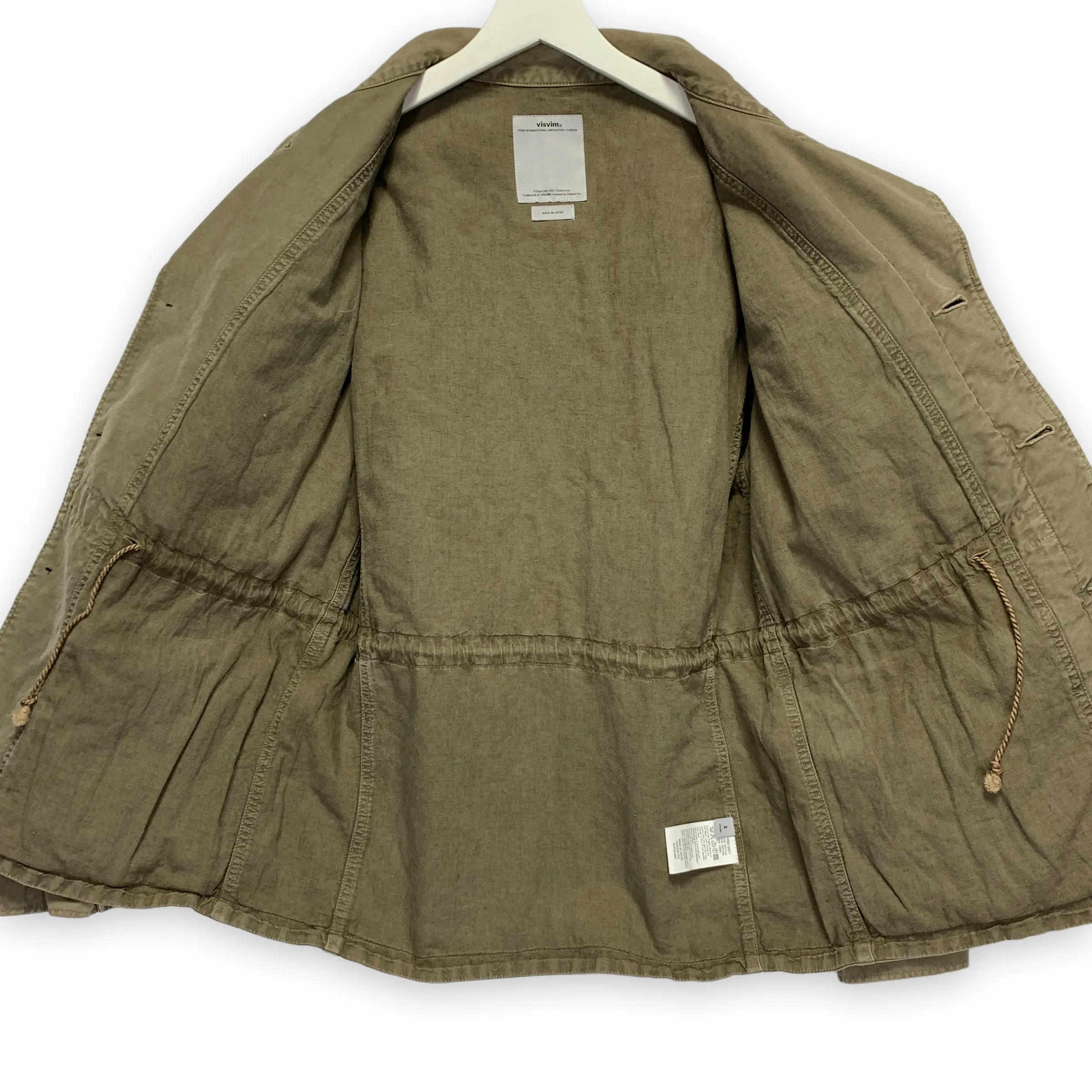 [M] Visvim 15SS Achse Jacket Dmgd Chino Olive