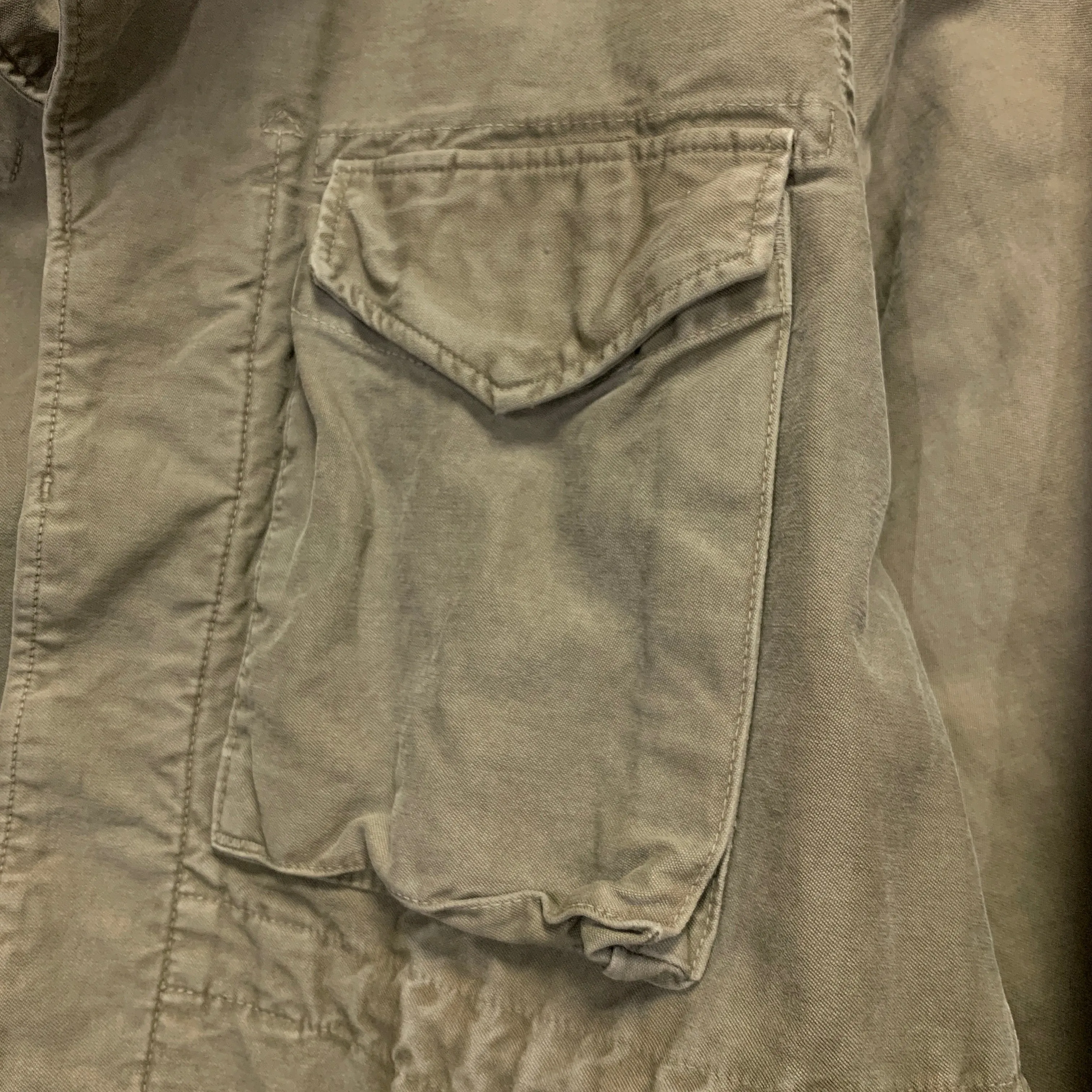 [M] Visvim 15SS Achse Jacket Dmgd Chino Olive
