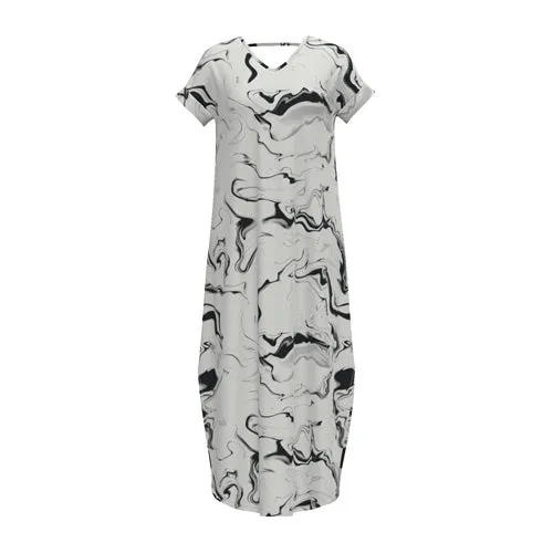 Macy - White Black Marble